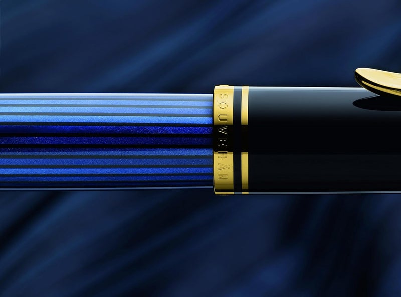Pelikan بليكان R-600 سوفران رولربول قلم حبر, أسود/أزرق - Image 2